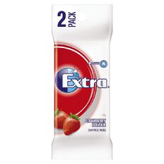Extra Strawberry Chewing Gum 2 x 14 Piece Packs 54g