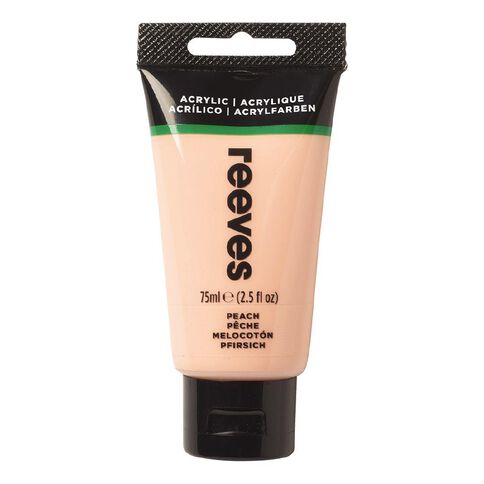 Reeves Fine Acrylic Paint Peach 75ml
