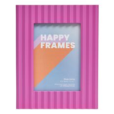 Happy Frames Large Vertical Ribbed 13x18 Pink