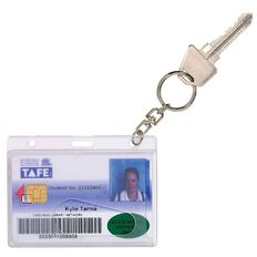 Rexel Driver Licence Holder With Key Ring Clear
