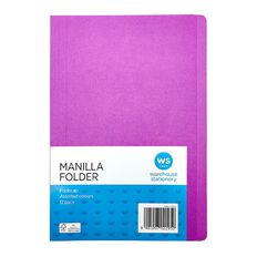 WS MANILLA FOLDERS FOOLSCAP Assorted 12 Pack