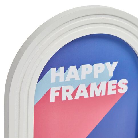 Happy Frames Layered Arch 13 x18 White