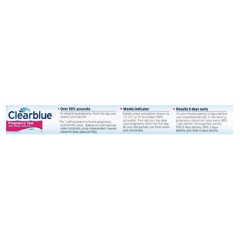 Clearblue Pregnancy Test Digital Test With Weeks Indicator 1 Pack