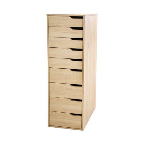 Living & Co Hael 9 Drawer Unit Oak Look