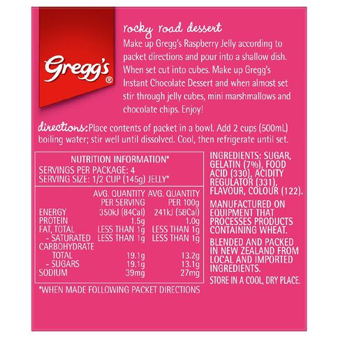 Gregg's Raspberry Jelly 85g