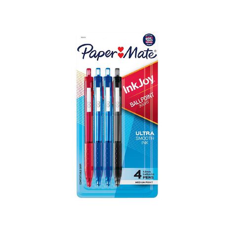 Paper Mate InkJoy 300RT Business Ballpoint Pen Assorted Assorted 4 Pack