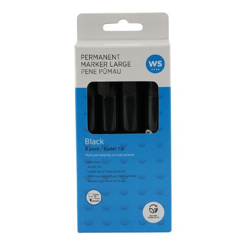 WS Permanent Marker Bold 8 Pack