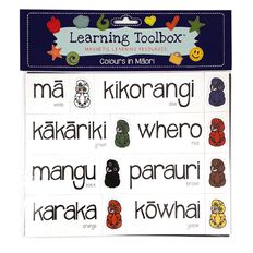 Learning Tool Box Magnetic NZ Maori Colours Assorted 27 Pack
