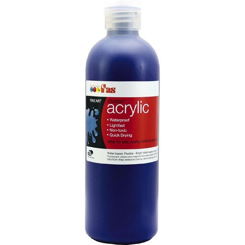 FAS Paint Student Acrylic Warm Blue 500ml