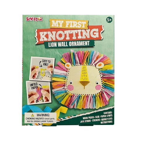 Sew Star Knotting Set Wall Hanging Lion