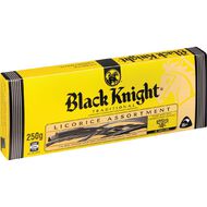 Black Knight Licorice Assortment Chocolate 250g