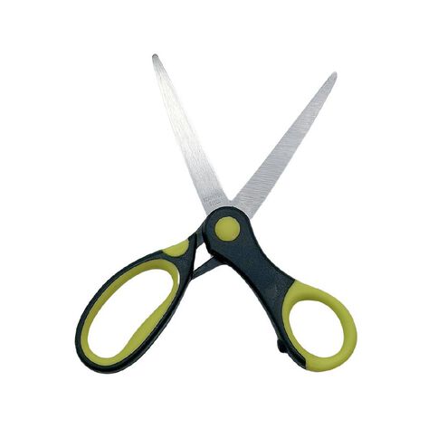 WS Scissors Soft Grip15cm Grey Mid