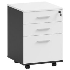 Workspace 925 Mobile 3 Drawer White