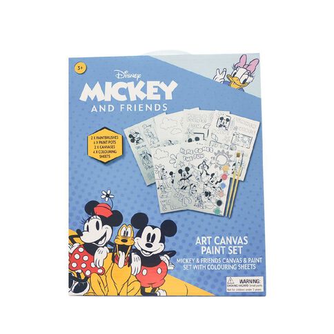 Mickey Mouse and Friends Art Canvas Paint Set