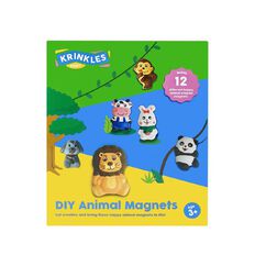 Krinkles Animals Plaster Magnets