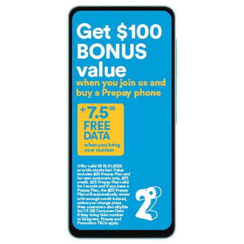 Samsung Galaxy A06 4G 64GB with 2 Degrees Sim Blue Light