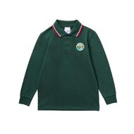 Schooltex Whitau School Long Sleeve Polo with Badge