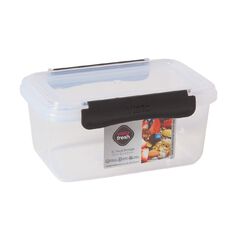 Visto Fresh Storage Container Clear/Charcoal Clips 1 Litre