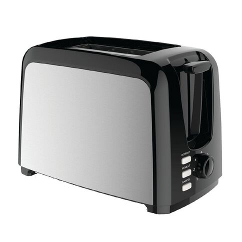 Living & Co Toaster Metal Side 2 Slice Black