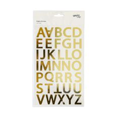 Uniti Foil Alpha Stickers Gold
