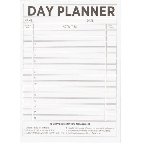 WS Day Planner Pad 50 Sheets A5
