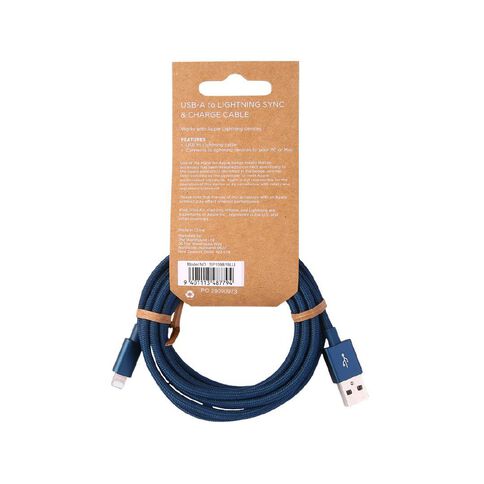 Lifestyles USB A To Lightning Cable 2m