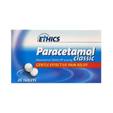 Ethics Paracetamol 500mg Tablets 20s LIMIT OF 2 PER CUSTOMER
