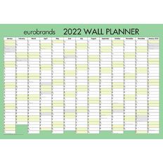 Eurobrands Wall Planner 2022 (700 x 990mm) Non-Laminated Large