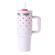 Seymours Stainless Steel Versa Cup with Straw Printed Assorted