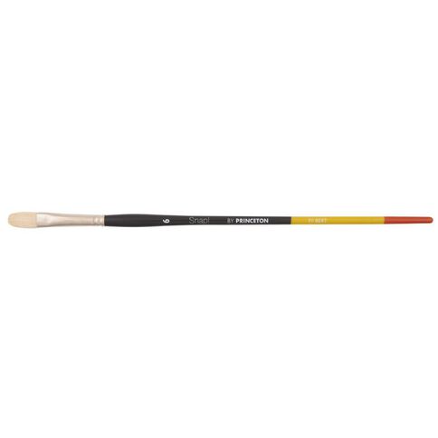 Princeton Snap Brush Long Handle Bristle Filbert 6