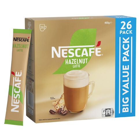 Nescafe Coffee Sachets Hazelnut 26 Pack