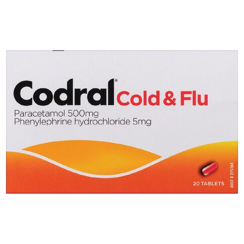 Codral Relief Cold & Flu + Decongestant 20s - LIMIT OF 1 PER CUSTOMER