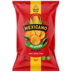 Mexicano Corn Chips Jalapeno 300g