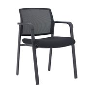 Knight Ozone Chair Black Frame Black Fabric