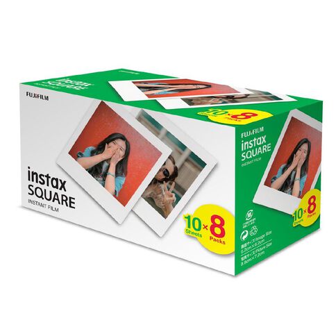 Fujifilm Instax Square Film 80 Pack White
