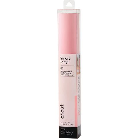 Cricut Smart Vinyl Permanent Light Pink 13 Inch X 3 Feet Pink Light