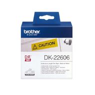 Brother DK22606 Label Tape Black on Yellow
