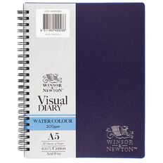 Winsor & Newton Watercolour Visual Diary Spiral 200gsm A5 20 Sheets