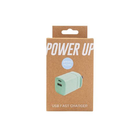 Spring Picnic Wall Charger Green