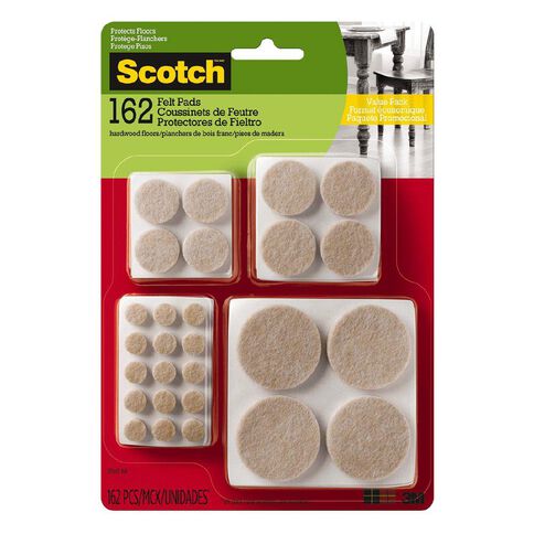 Scotch SP845-NA Felt Pads Beige Value Pack 162 Pack