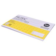 WS Exercise Book Work Music #1 6 Stave 20 Leaf Yellow Mid