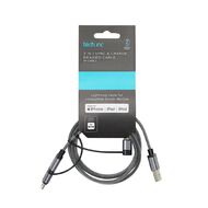 Tech.Inc Micro USB/Lightning/USB-C Cable 1m