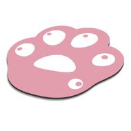 Playmax Paw Print Mouse Mat Pink