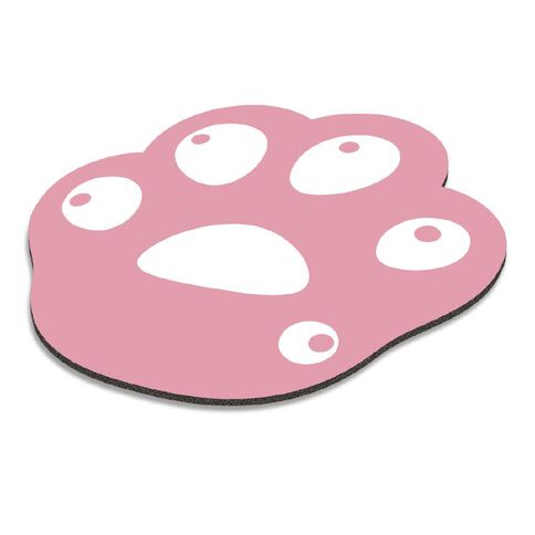 Playmax Paw Print Mouse Mat Pink