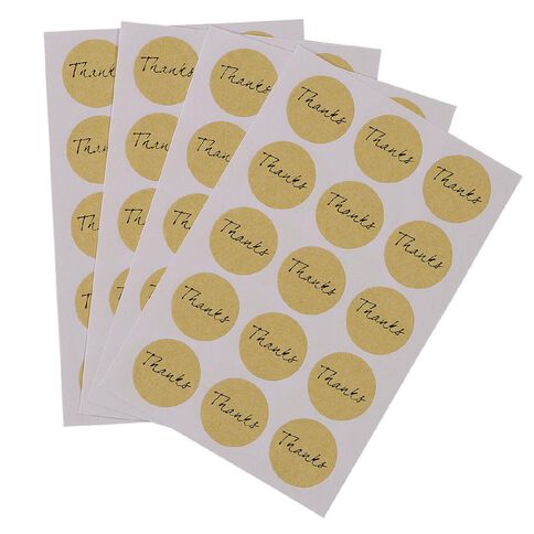 Uniti Formal Stickers Thank You Gold