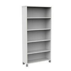 Knight Cubit Bookcase 1800h White
