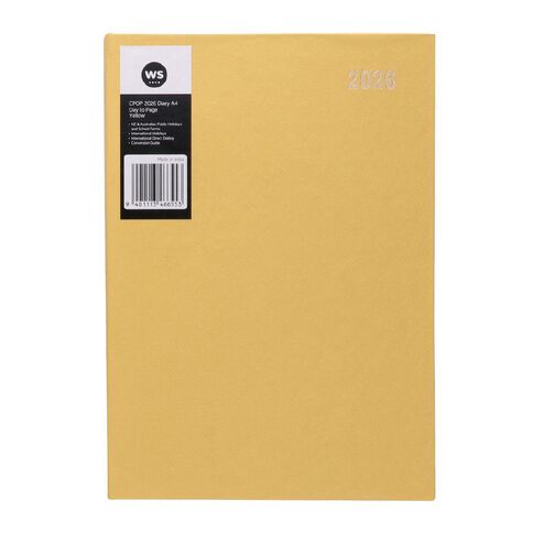 WS Cpop 2026 Diary A4 Day to page Yellow
