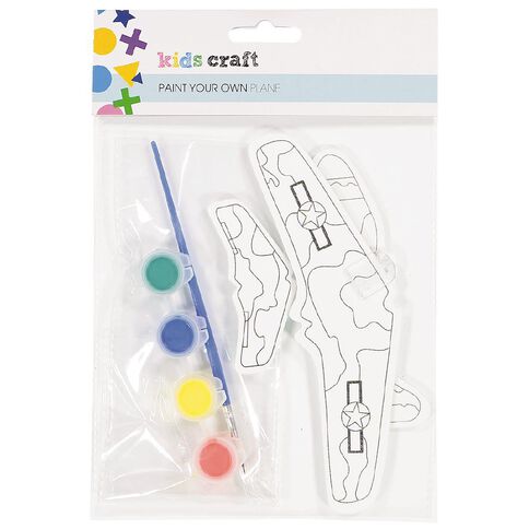 Kookie Paint Your Own Eva Plane Craft Kit