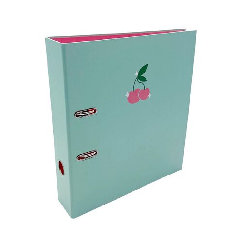 Uniti Clubhouse Lever Arch Cherry Green Light A4