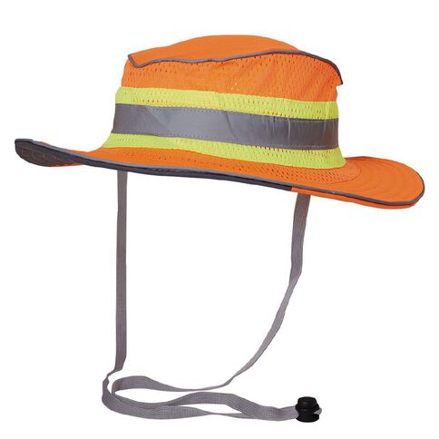 Esko Hi-Vis Full Brim Safari Hat Orange L-XL
